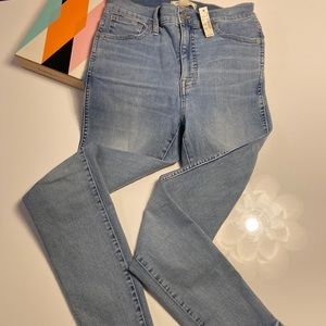 Madewell 10” High-Rise Skinny Jeans NWT, size 27; Hamden Wash
